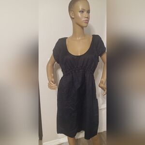 Ann Taylor LOFT Classic Black Midi Dress